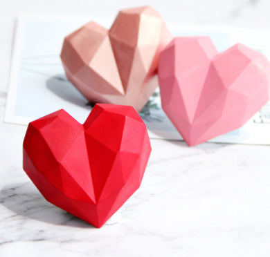 Molde Corazón de Origami