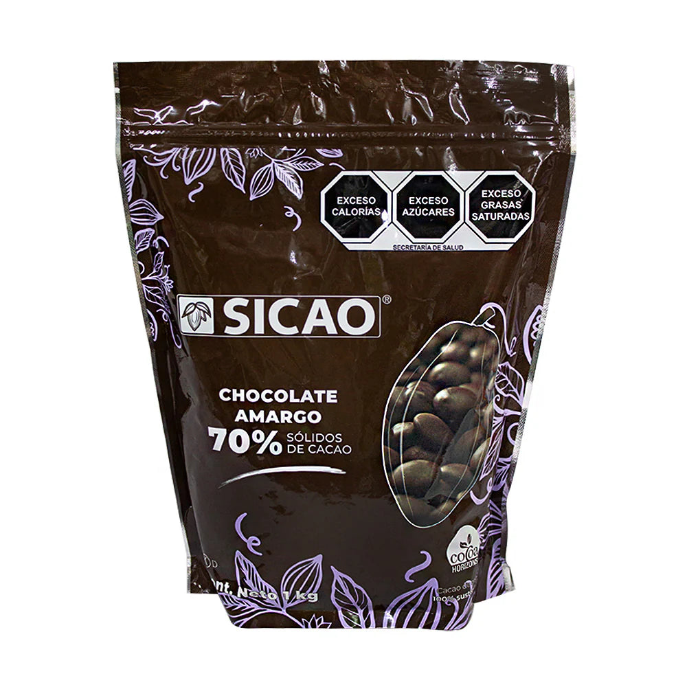 Chocolate Amargo 70% Sicao 1 KG