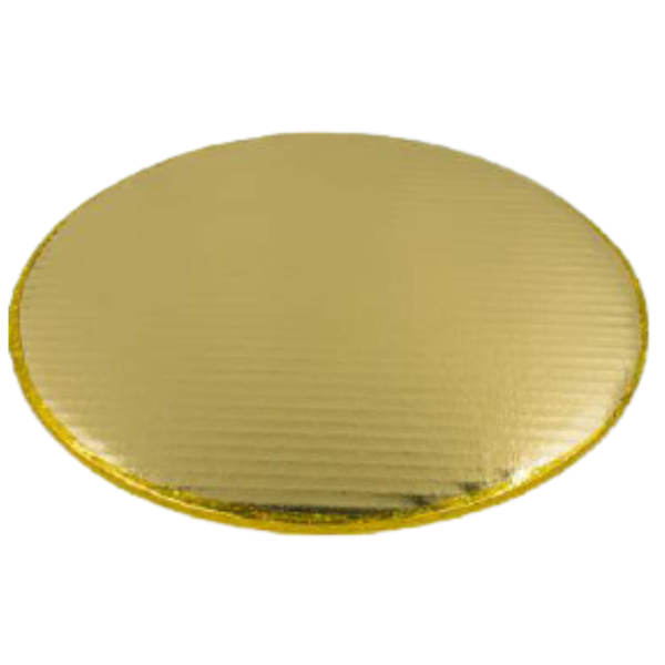 Base Redonda Doble Grosor / Oro