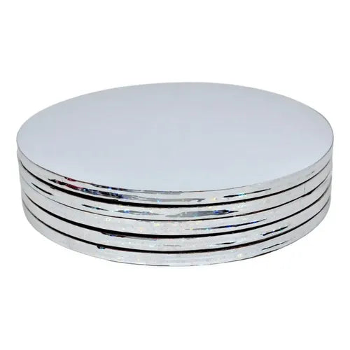 Base Redonda Doble Grosor / Plata