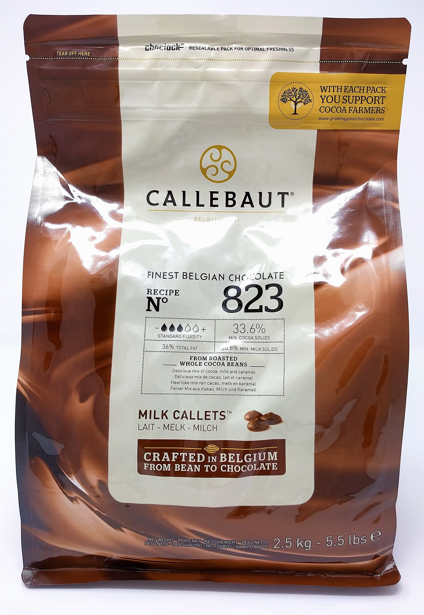 Chocolate con leche para fuentes 2,5 kg - Callebaut