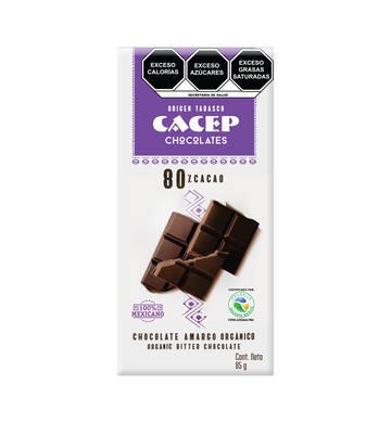 Chocolate amargo 80% Barrita