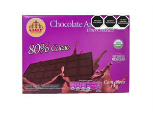 Chocolate amargo 80% Barra