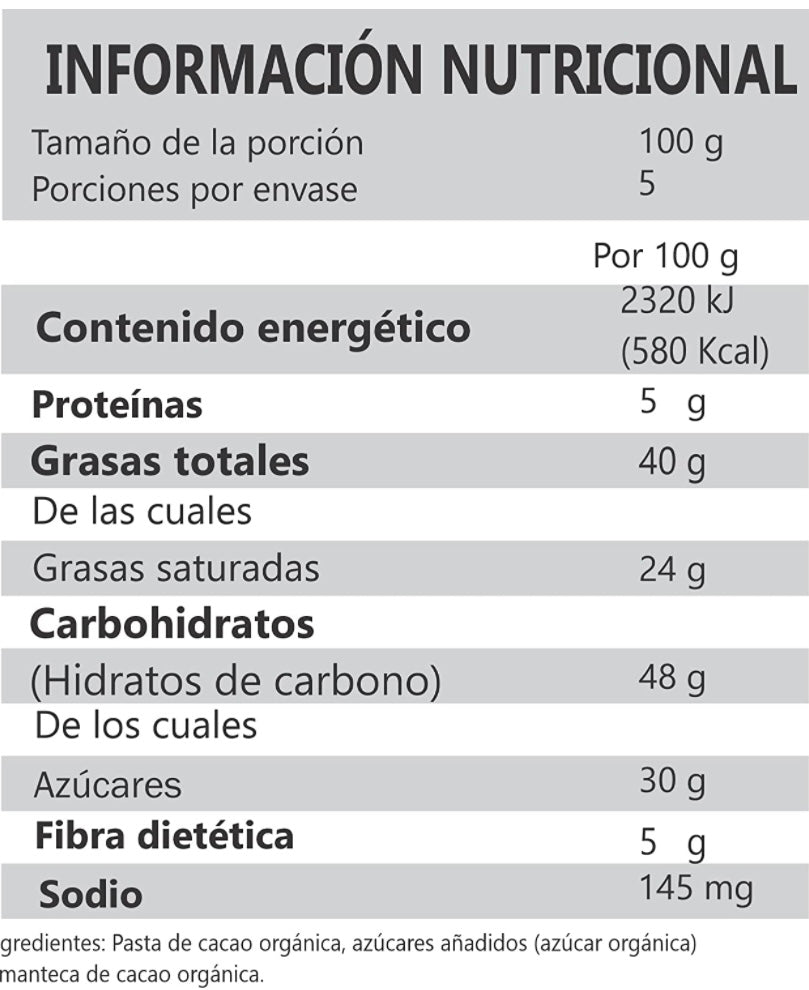 Chocolate amargo 70%