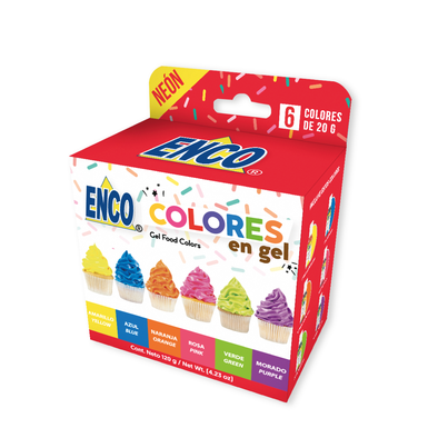 Kit Neon 6 colores Enco